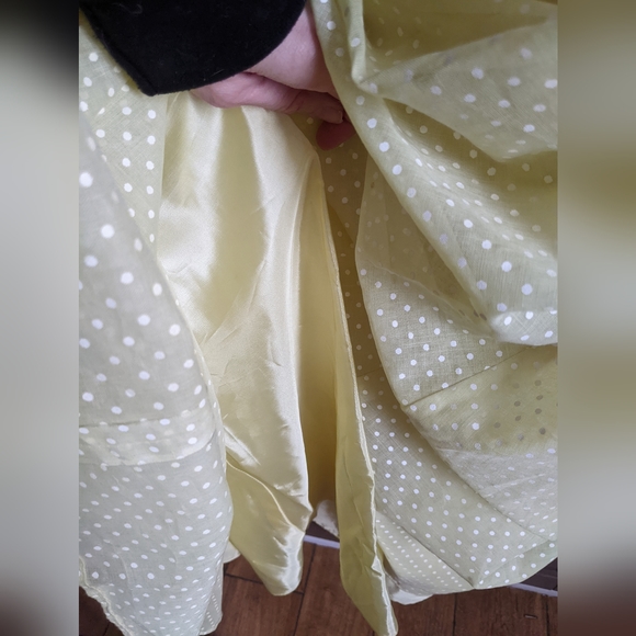Yellow Dress with White Polka Dots - Picture 7 of 8